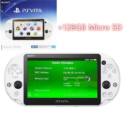 Sony PS Vita PCH-2000 Console 3.65 Region Free Version, 128GB +