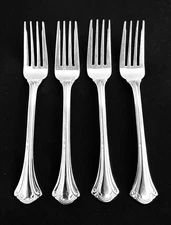 Wallace RESPLENDENCE Set 4 SALAD FORKS 6 7/8" Glossy Stainless Indonesia 18/10