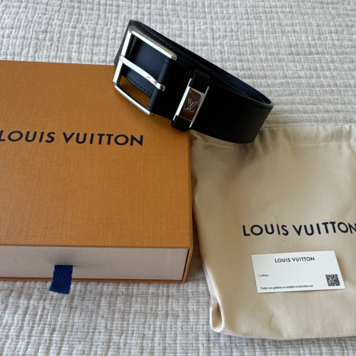 Louis Vuitton Leather Black Belts for Men for sale | eBay