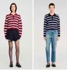 Sandro Women's Striped knitted sweater Tops