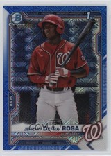 2021 Bowman Chrome Prospects Mega Box Blue Mojo Refractor Jeremy De La Rosa 1p4e