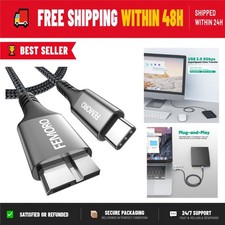 FEMORO USB C to USB Micro B Cable 3.3ft 5Gbps for External Hard Drives