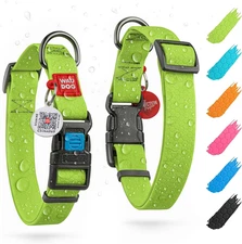 Waterproof Dog Collar - Adjustable Dog Collar for Large Dogs, Small and Medium D