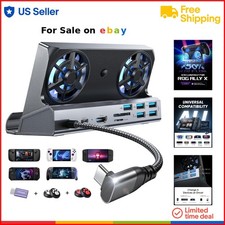 10-in-1 Docking Station USB-C HDMI Ethernet for Steam Deck OLED ROG Ally
