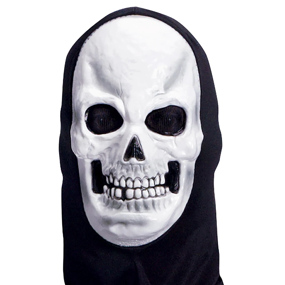 Fantasia masculina plus size Skeleboner - Roupa adulta de Halloween em branco/preto - Imagem 2 de 4