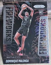 2025 Panini Prizm WNBA - Fireworks Dominique Malonga #12 (RC)