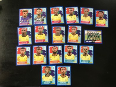 17 STICKERS Lot RSA South Africa BLUE  Parallel  2026 PANINI  WORLD CUP