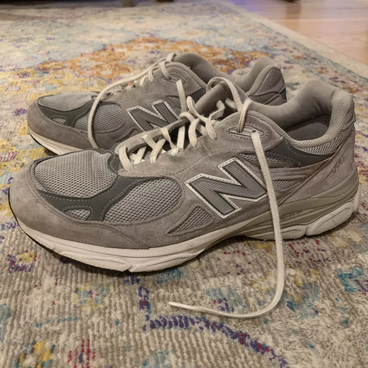 New Balance M990GL3 Gray Heritage 990v3 USA Made Running Shoes Men’s 12 4E  Wide