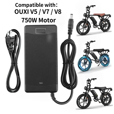 AC Adapter For OUXI V5 / V7 / V8 750W Electric Bike Motor 48V 15Ah 720Wh 48VDC