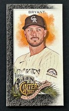 2022 Allen and Ginter Base Mini Black Border #24 Kris Bryant - Colorado Rockies