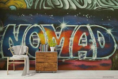 3D Nomad Graffiti Wallpaper Wall Mural Removable Self-adhesive 128