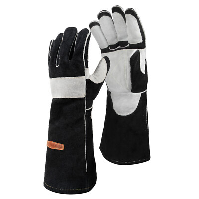 16'' 932 , Leather Forge MIG Welding Gloves, Heat/Fire Resistant Reinforcements
