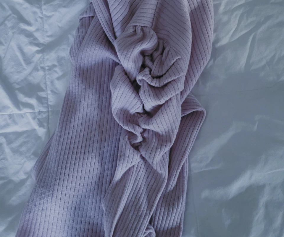 Top Janie and Jack Niñas Lavanda Metálico Cuello Simulado - Talla 8 Foto 3 de 4