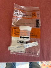 capital vial Drug testing urine kit , 3 pce cup , security seal, bio hazard bag