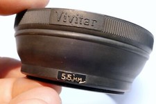 Vivitar 55mm Rubber Lens Hood Shade double threaded collapsible