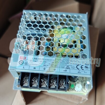 Mean Well LRS-50-36 | 36V 1.45A Switch Power Supply# 1pcs New In Box