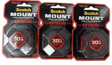 3M Scotch-Mount Extreme Double-Sided Mounting Tape 414H, 1" x 60" Pack Of 3 