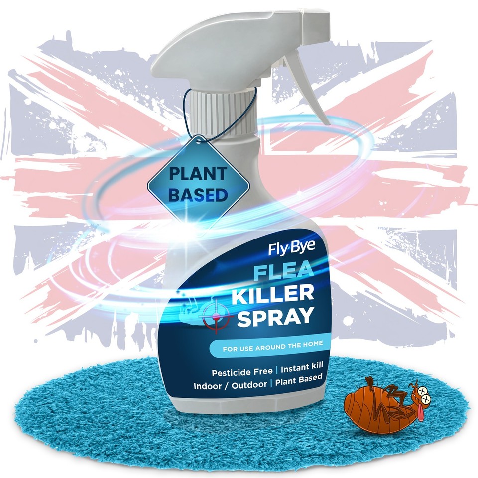 Flea Spray Killer for Home Indoor Outdoor Dogs Cats Furniture Carpets