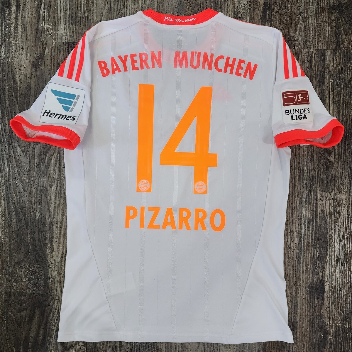 2013 Adidas Bayern Munich Away Soccer Jersey Claudio Pizarro Kids