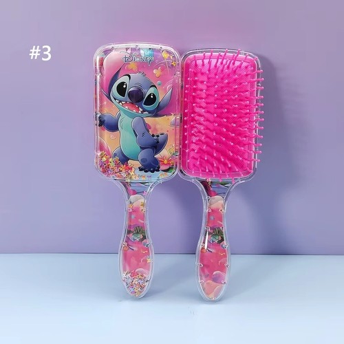 1pc Disney Lilo Stitch Massage Brush Kawaii Anime Shiny Glitter Shake Hair Comb - Picture 13 of 14