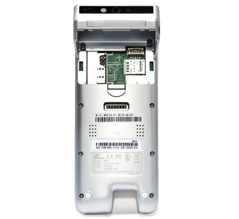 AS-IS PAX A60 EMV NFC Wireless Credit Card Machine - Image 4 of 4