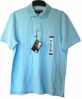 Mens POLO SHIRT Pale BLUE Pima Cotton KIRKLAND Short Sleeve T SHIRT | S nwots