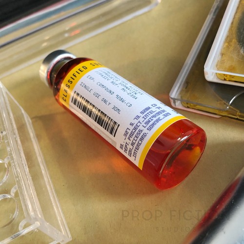 Inception - Prop 'Somnacin' PASIV Medical Phial / Sealed Glass 30ml Cosplay Vial - Picture 3 of 5