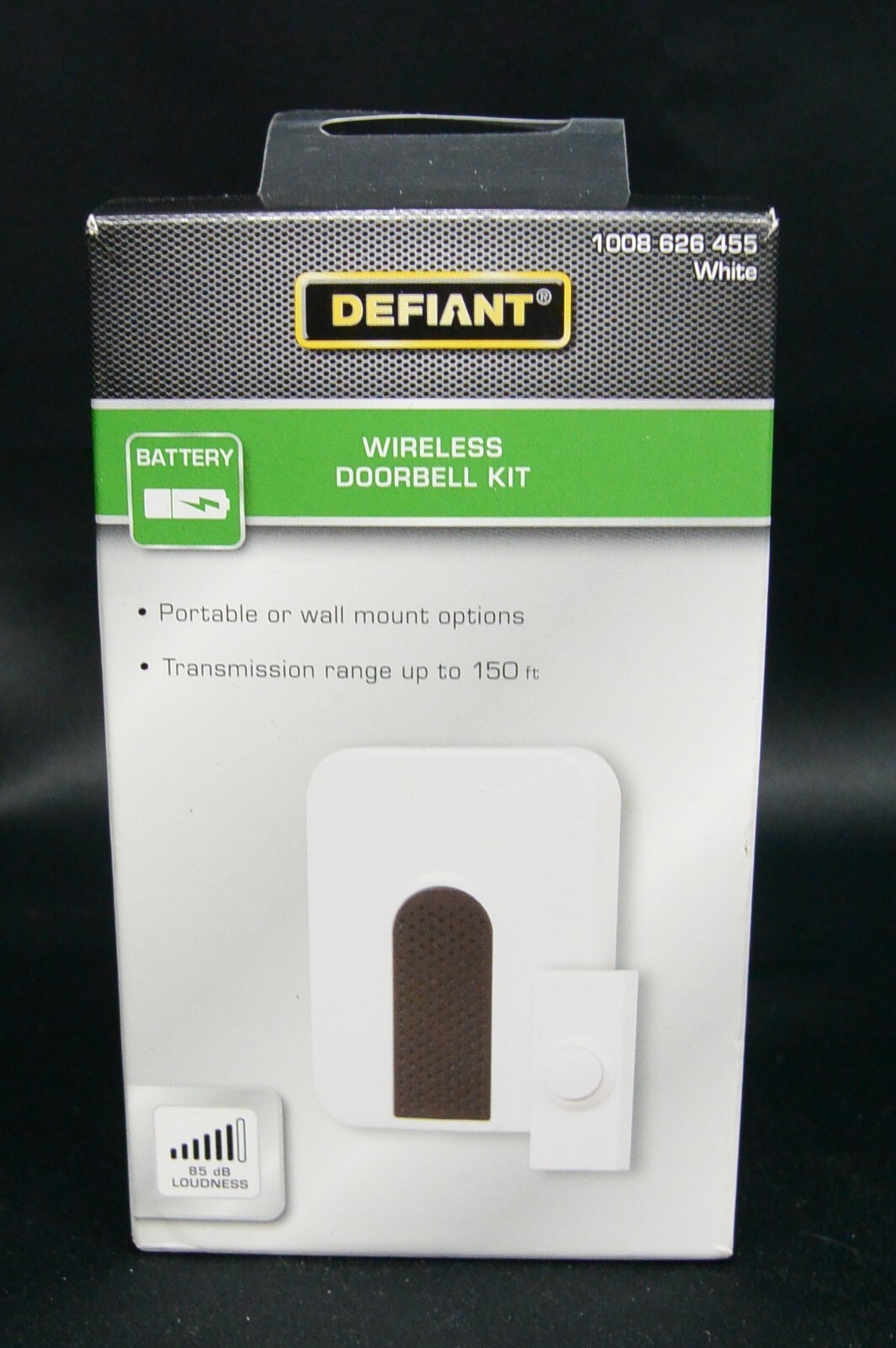 Defiant Wireless Doorbell Kit with Push Button and Chime-image