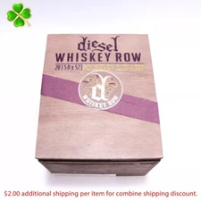 Diesel Whiskey Row Rabbit Hole PX Empty Wood Cigar Box 5.5" x 4.5" x 4"
