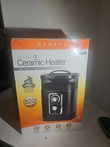 Soleil 360 Degree Ceramic Heater 750/1500 Watts Tip Over Shutoff 2 Heat Settings