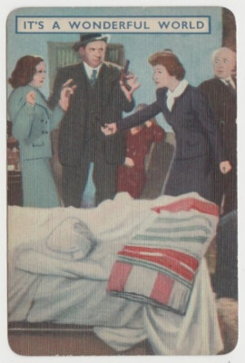 Claudette Colbert 1939 Film Fantasy Game Card - It's a Wonderful World #4