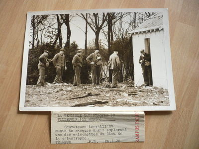PRESS PHOTO LA TERRIBLE CATASTROPHE DE VILLEJUIF 26 1 1938