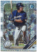 2019 Bowman Chrome Prospects KESTON HIURA Mega Box Mojo Refractor Card #BCP-54