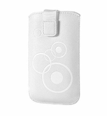 Handy Tasche weiß für Nokia 230 Dual Sim  - Hülle Etui Case Sleeve Circle 