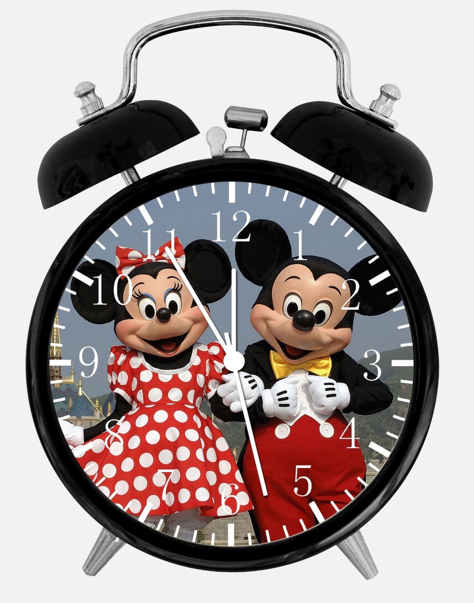 Disney Mickey Minnie Alarm Desk Clock 3.75