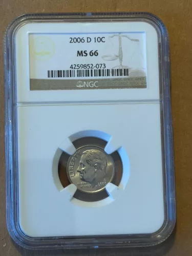 2006-D ROOSEVELT DIME NGC MS66