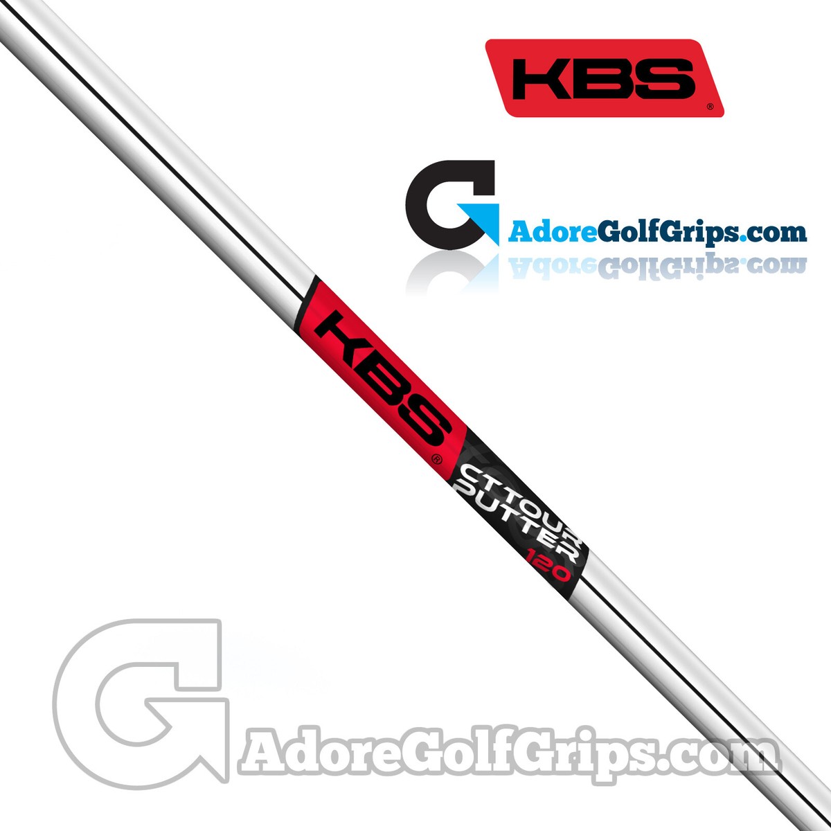 KBS CT Tour Single Bend Stepless Putter Shaft (124g) - 0.355
