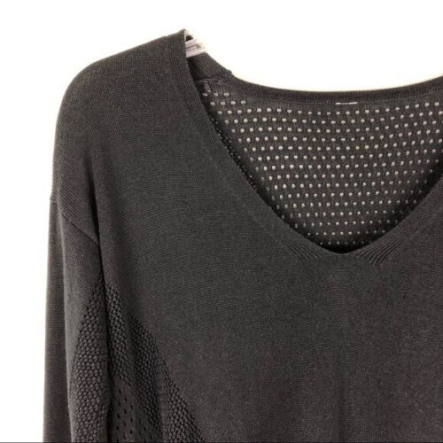 Lululemon Still Movement Baumwollmischung Pullover schwarz U-Ausschnitt offen Strick Gr. 4?? - Bild 3 von 6