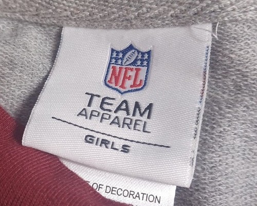 Felpa grigia NFL abbigliamento ragazze Washington Commanders taglia L (10/12) nuova con etichette - Foto 3 di 6