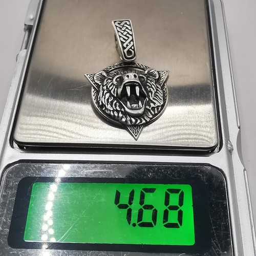 Vintage Pendant Bear 925 Sterling Silver Ancient Coat of Arms Handmade Ukrainian - Picture 5 of 5