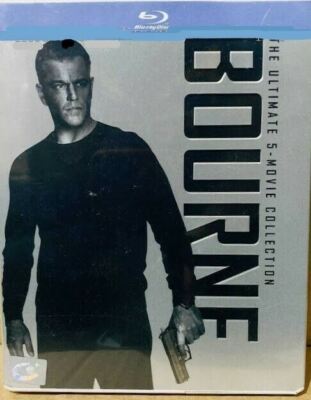 Bourne: Ultimate 5-Movie Collection (2017) Blu-ray Steelbook 5 Disc, Region Free