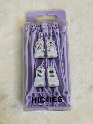 NEW Hickies Elastic Lacing System 14 Units No Tie Slip-On Regular LAVENDER 