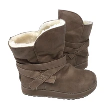 Skechers Women's Keepsakes 2.0 Pikes Peak Pull On Fuzzy Boots Size:6 Taupe 87H