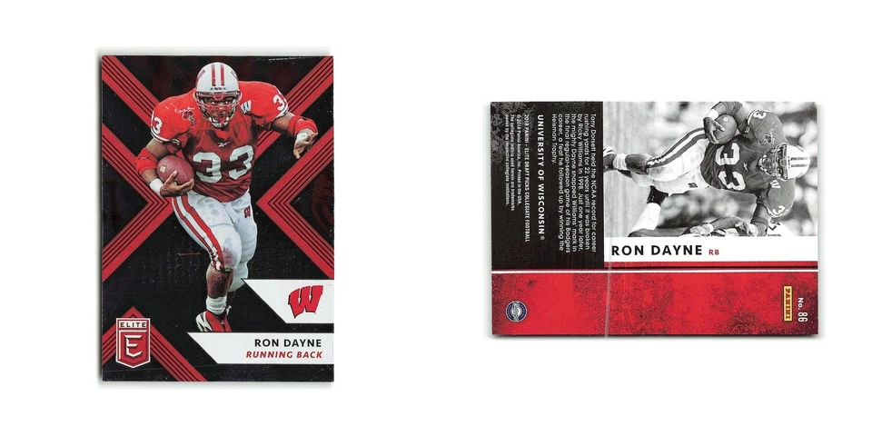 Ron Dayne Rookie 2018 Panini Elite Draft Picks #86 Wisconsin Badgers NM - Image 3 of 3