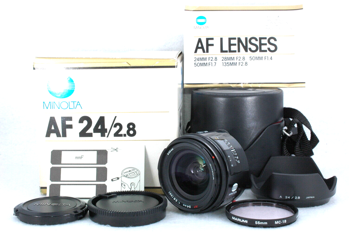 MINOLTA 24㎜F2.8 NEW Mint /in Box] Minolta AF 24mm F2.8 Wide Angle Lens for Sony