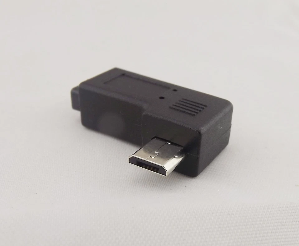 10pcs Micro 5-Pin USB Male To Female Jack USB 2.0 Left Angle Connector Adapter - Image 3 of 4