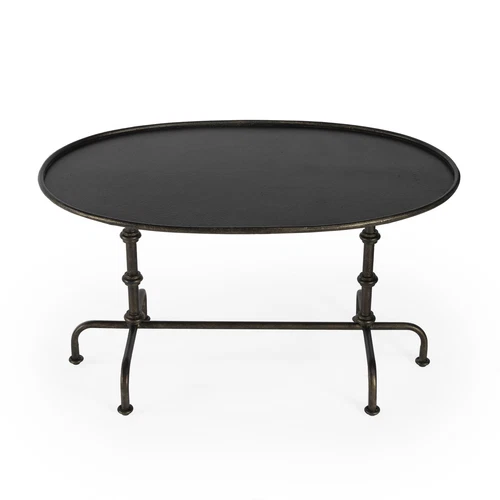 Butler Specialty Metalworks Transitional Coffee Table In Pewter - Picture 2 of 7
