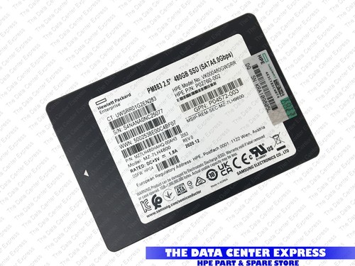 HPE 400GB SATA 6G SFF NHP 2.5 SSD 636605-B21 637075-001 SUB HPE RI SAMSUNG PM883 - 第 1/5 張圖片