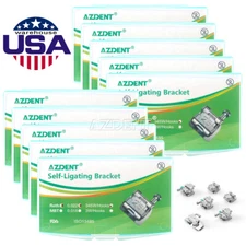 Brackets de autoligado para ortodoncia dental Mini Roth 022 Ganchos 345 AZDENT