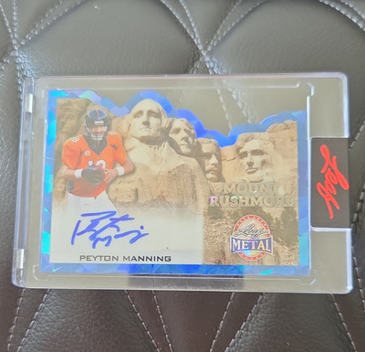2026 Leaf Metal Peyton Manning MOUNT RUSHMORE AUTOGRAPH TRUE 1/1 #MR-PM2 Broncos